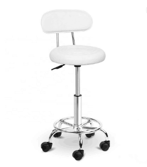 Classic pu leather low back and metal chrome  base with wheels swivel office chair