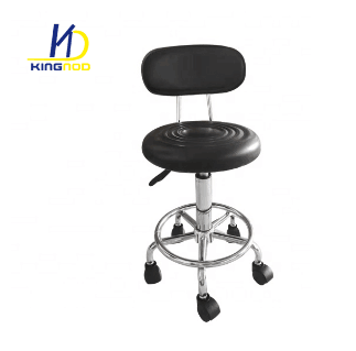 Classic pu leather low back and metal chrome  base with wheels swivel office chair