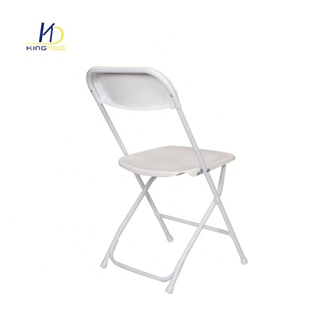 China Wholesale Wedding Party Event White Black Plastic Folding Chair  Conference Foldable Chairs