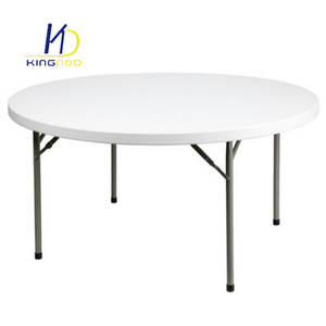 High Quality Plastic Folding Table Round Used For Banquet Outdoor Wedding Folding Tables