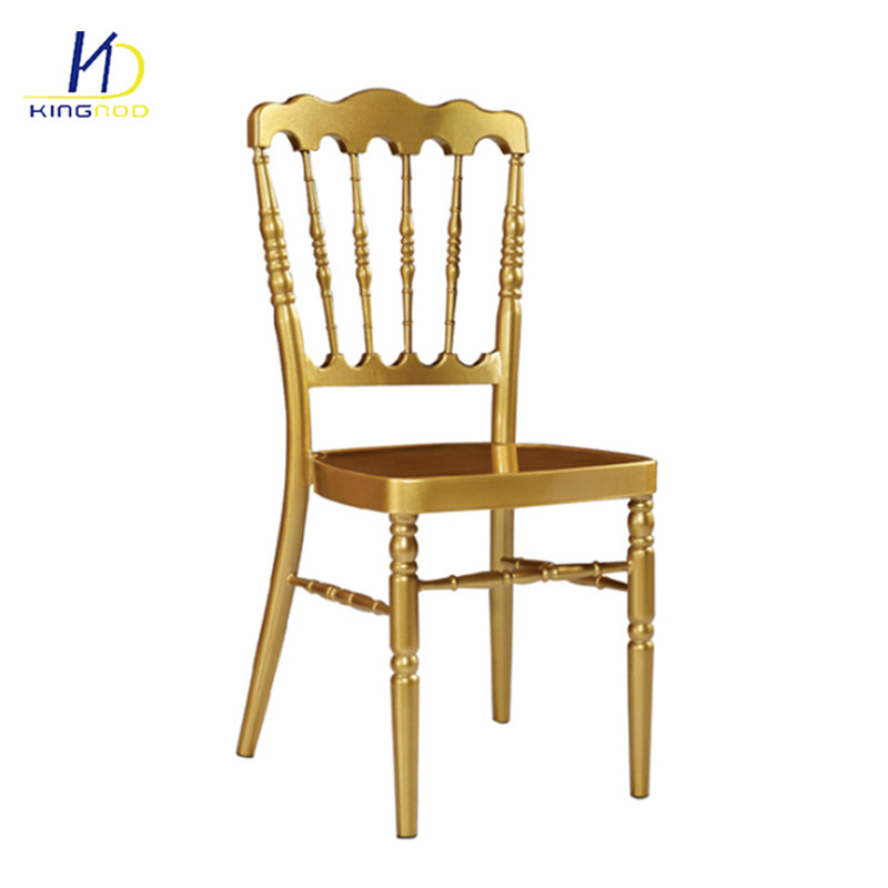 High Quality Cheap Stackable Gold Crown Royal Napoleon Hotel Banquet Use Catering chair