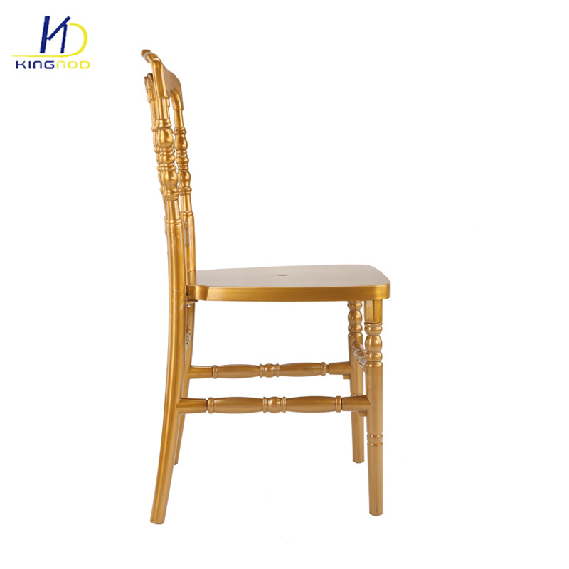 High Quality Cheap Stackable Gold Crown Royal Napoleon Hotel Banquet Use Catering chair