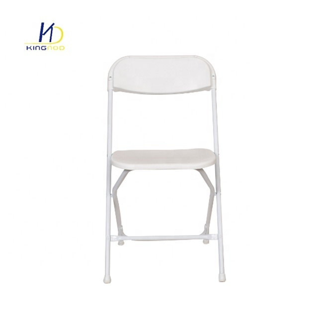 China Wholesale Wedding Party Event White Black Plastic Folding Chair  Conference Foldable Chairs