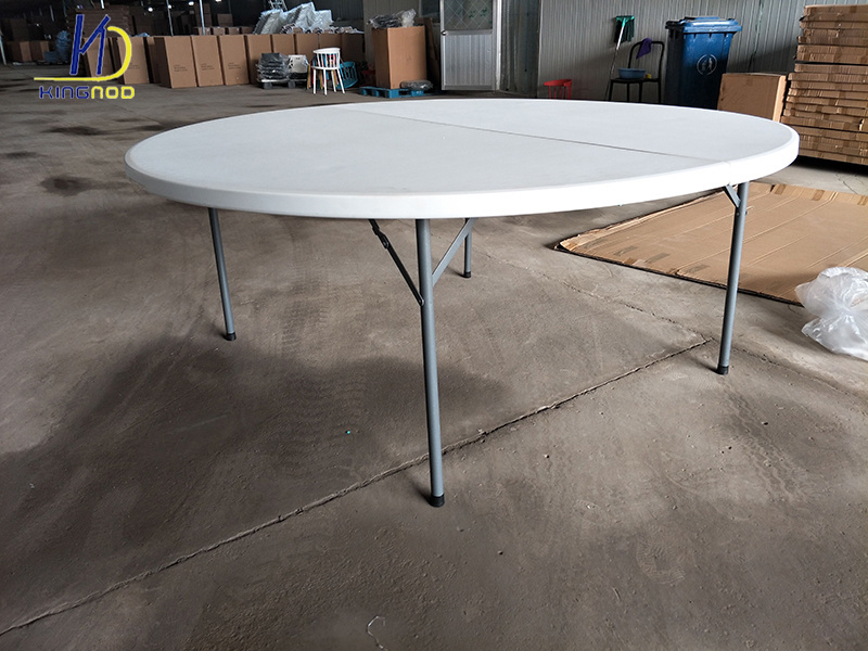 High Quality Plastic Folding Table Round Used For Banquet Outdoor Wedding Folding Tables