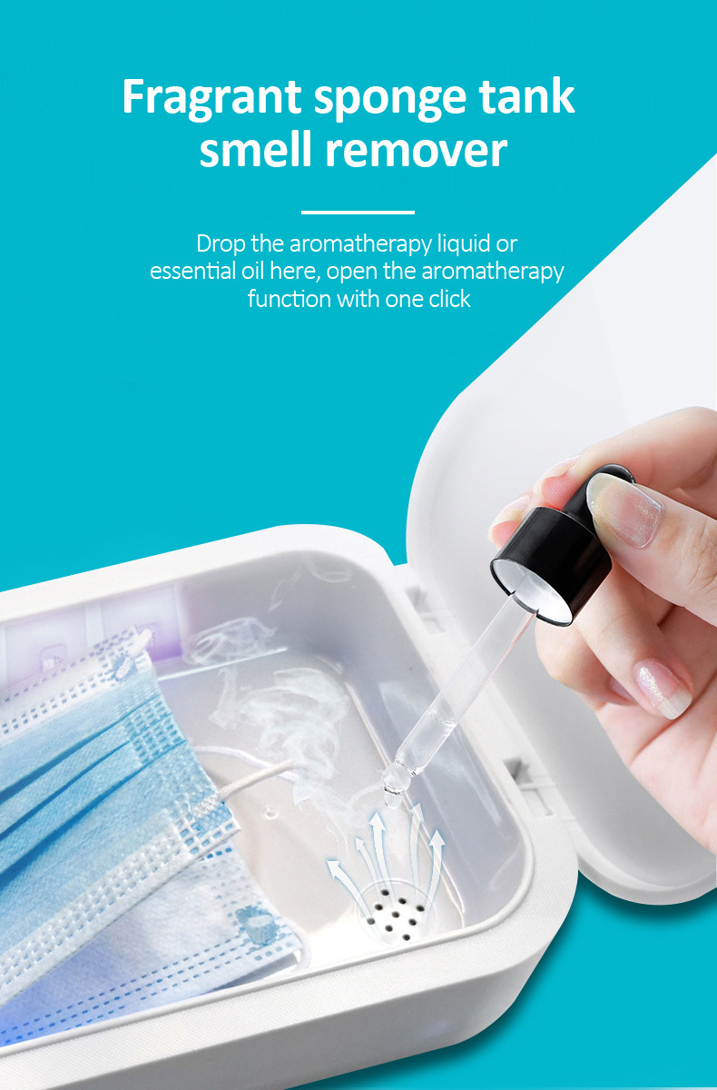 Fast delivery mobile cell phone home sterilization portable disinfection light uvc uv sanitizer sterilizer box