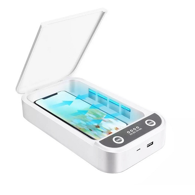 Fast delivery mobile cell phone home sterilization portable disinfection light uvc uv sanitizer sterilizer box