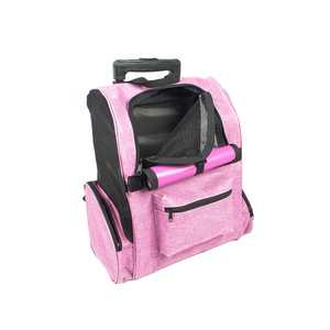 wheeled Pet bag Wheels Rolling Carrier Roller dog Carrier wheeled pet backpack travel pet carrier BAG