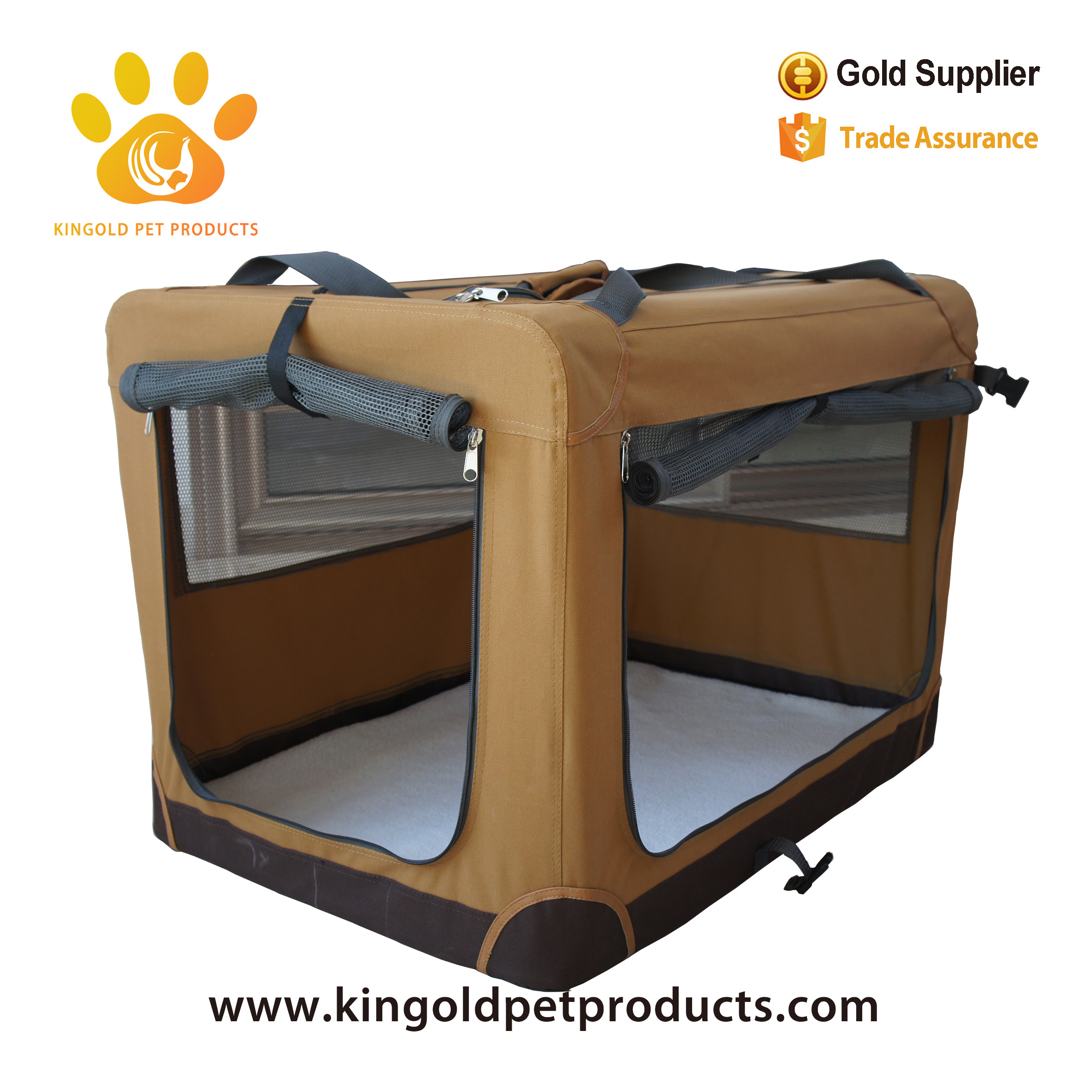 Hot New Products Luxury Pet Dogs Travel Car Soft Transport Box Foldable pet dog soft crate