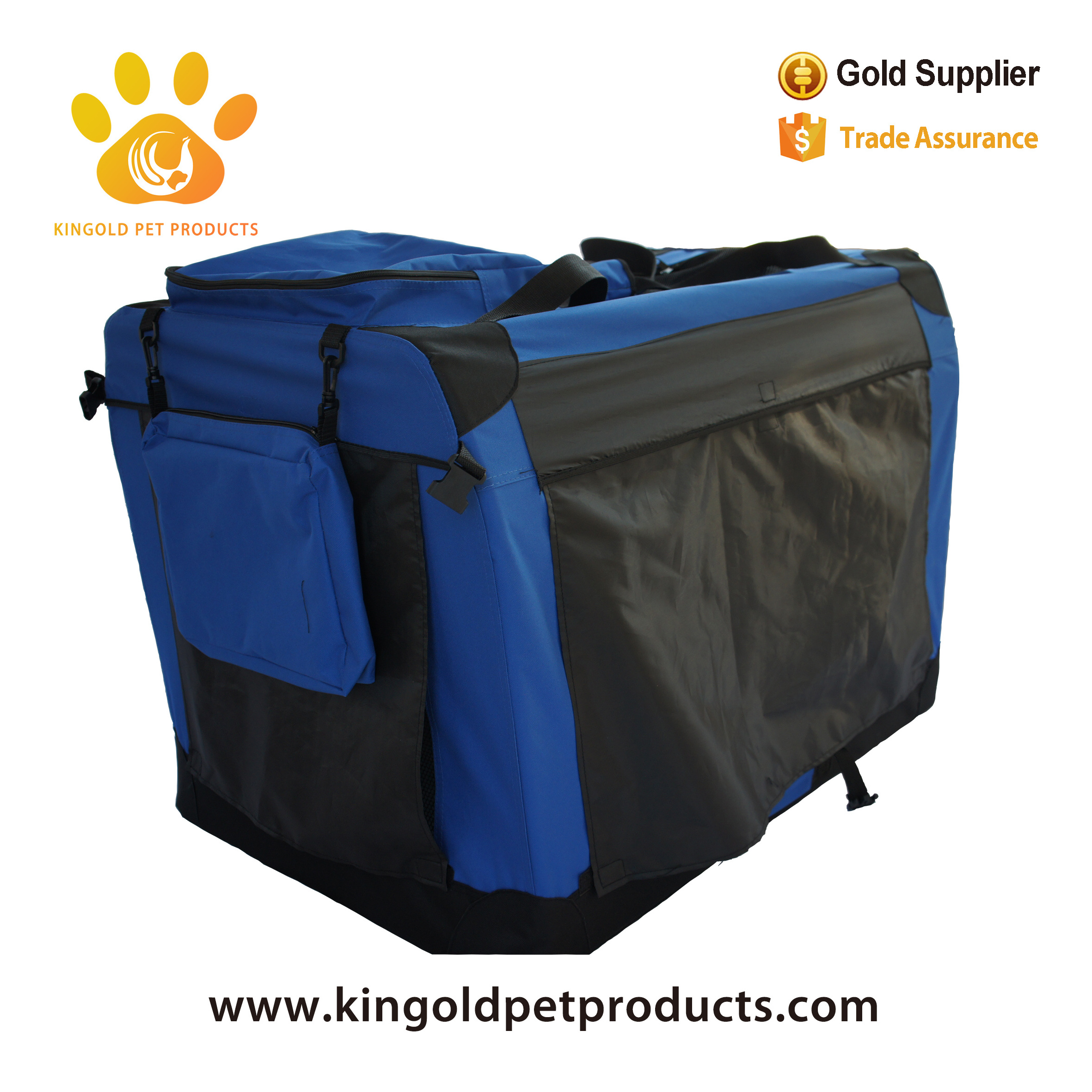 Wholesale Dog Crate Soft Travel Pet Kennel Bag Suitable Dogs Cats Portable Folding Soft Dog Travel Crate