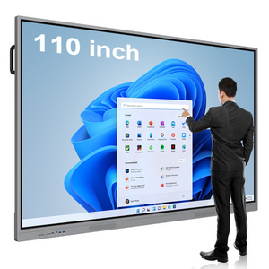 KINGONE 65 75 86 100 110 inch all in one touch screen tv smart board electronic 20 points touch screen interactive whiteboard