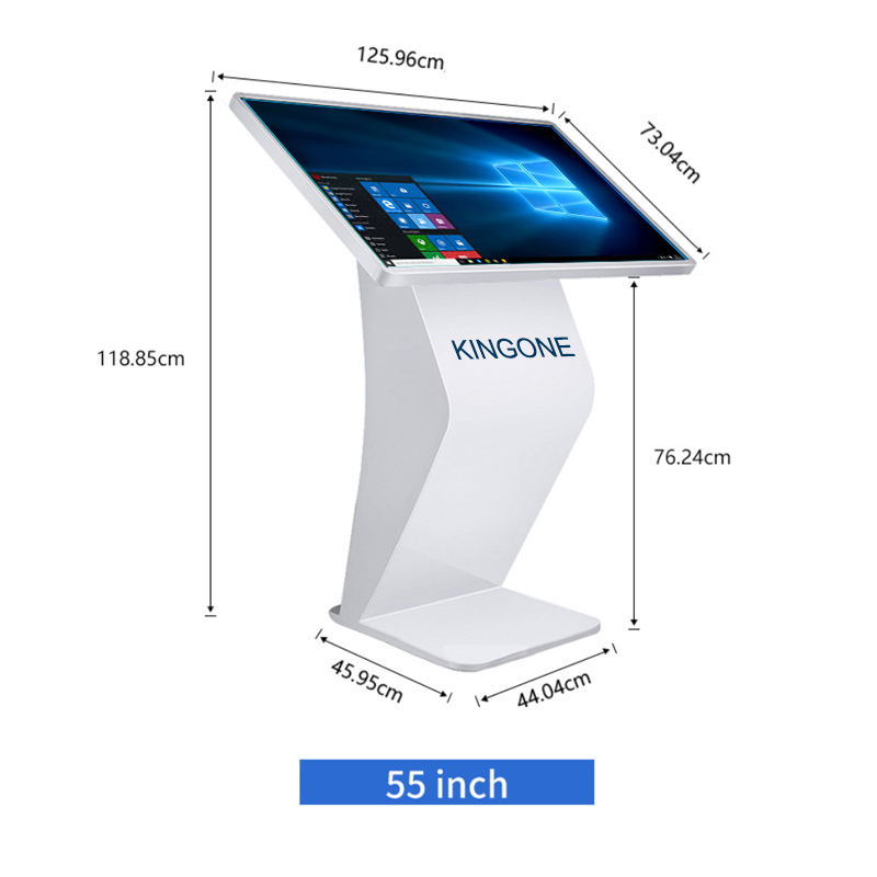 Floor Standing 32 43 50 55 inch 4K HD LCD Digital Player Information Touch Screen Kiosk Interactive Advertising Display Totem