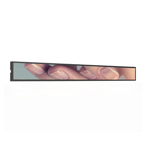 Hot Selling Supermarket Edge Shelf 19 21 23 28 inch Ultra Wide Screen Stretched Bar LCD Display