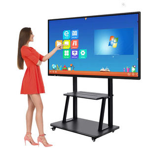 Kingone Digital Whiteboard 4K Display 65 75 86 inch Interactive Flat Panel Multi Touch Screen smart board