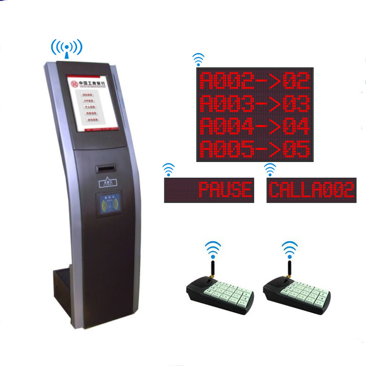 Wireless hospital management display waiting queue number calling system