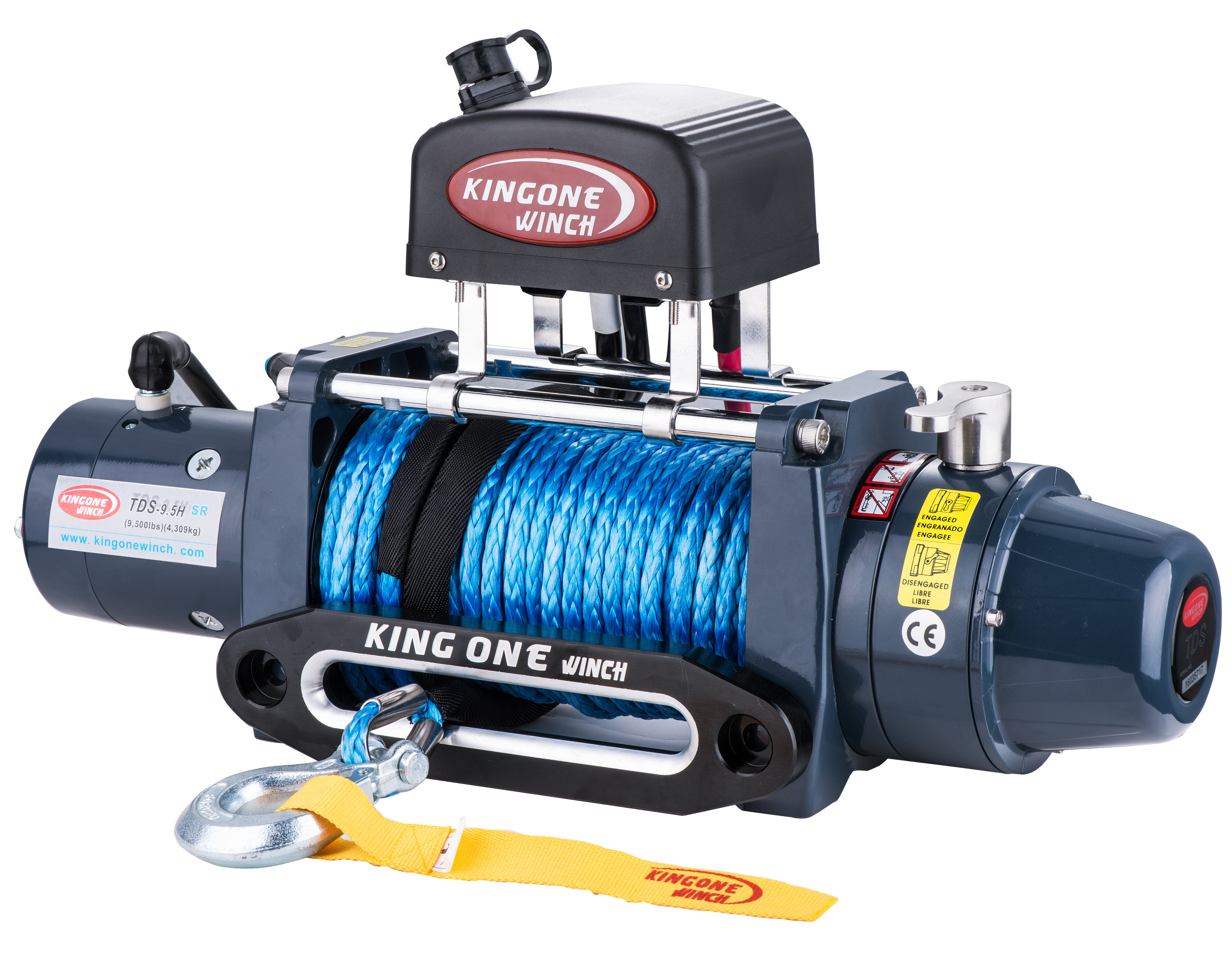 auto winch jeep winch TDS-9.5HSR High Speed electric winch with synthetic rope