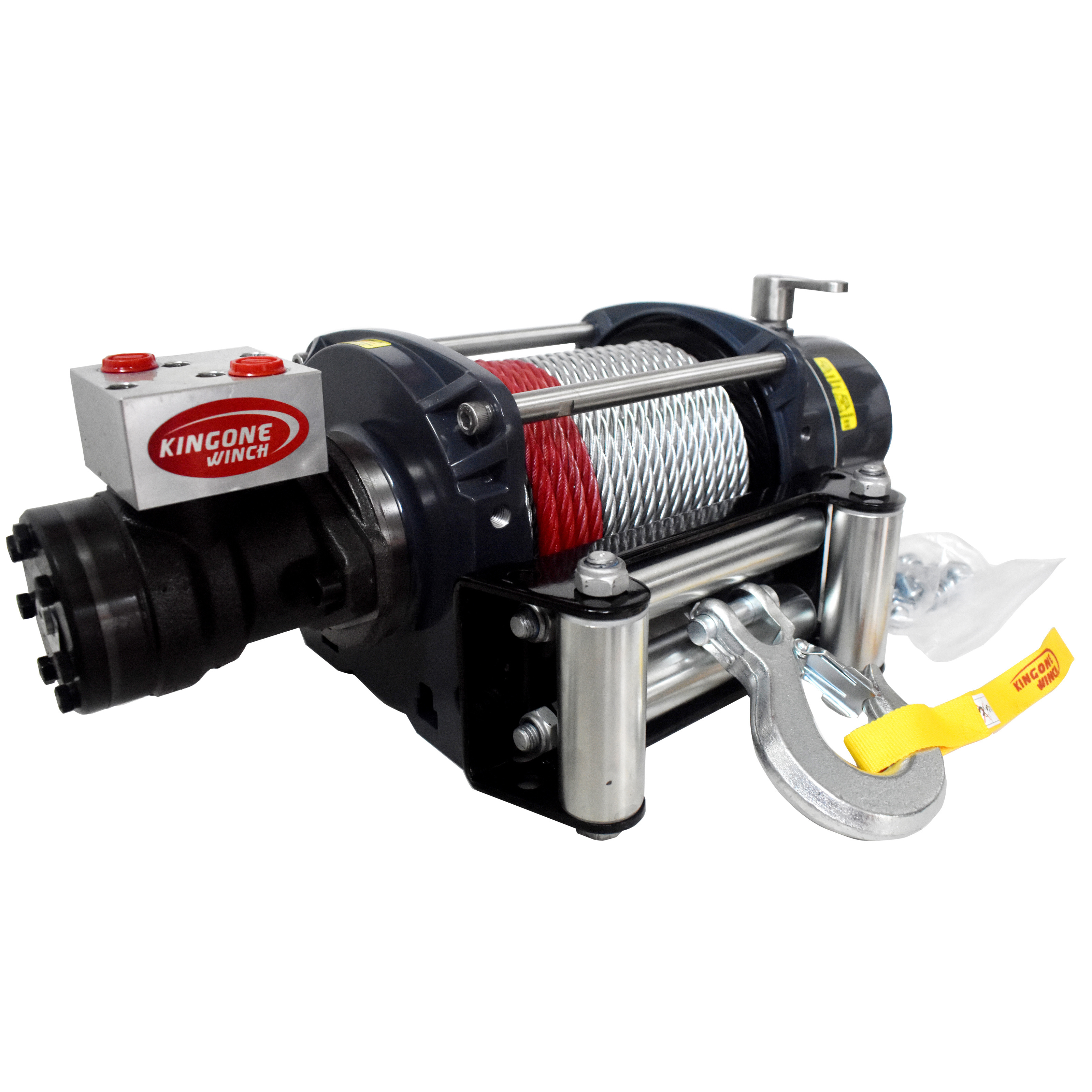 KINGONE High Quality Factory Wholesale Industrial Portable 12v 10000 Lbs 4.5 ton Hydraulic Winch