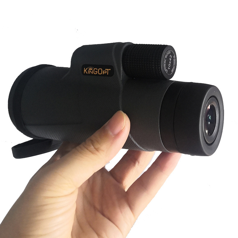 Kingopt long distance grey color 10x42 optical monocular telescope outdoor optics products