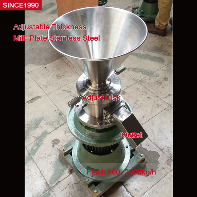 JM120 Vertical Colloid Mill Sesame Paste Tahini And Fruit Grinder Making Machine