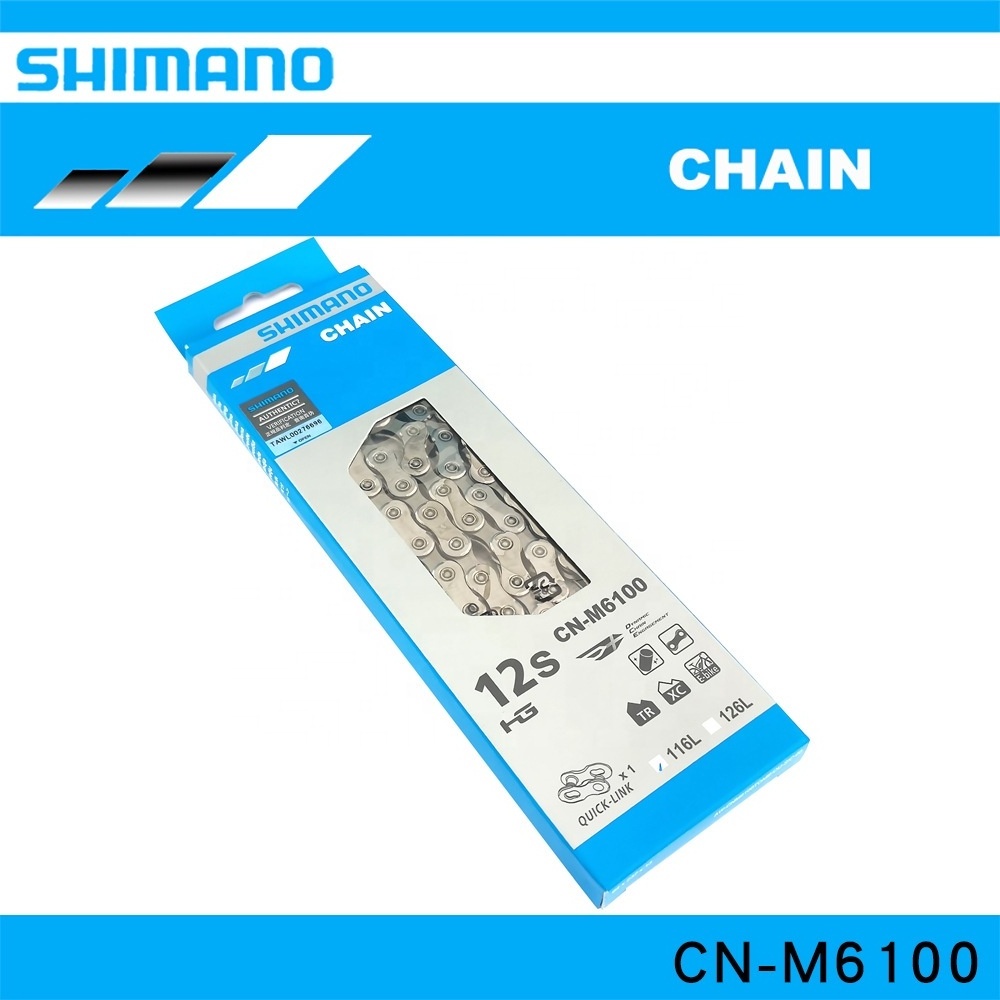 Shimano CN-M6100 Bicycle Chain Mountain Road Bike 12 Speed Wear-resistant Rust-proof Chain 116L126L With Quick Release Buckle