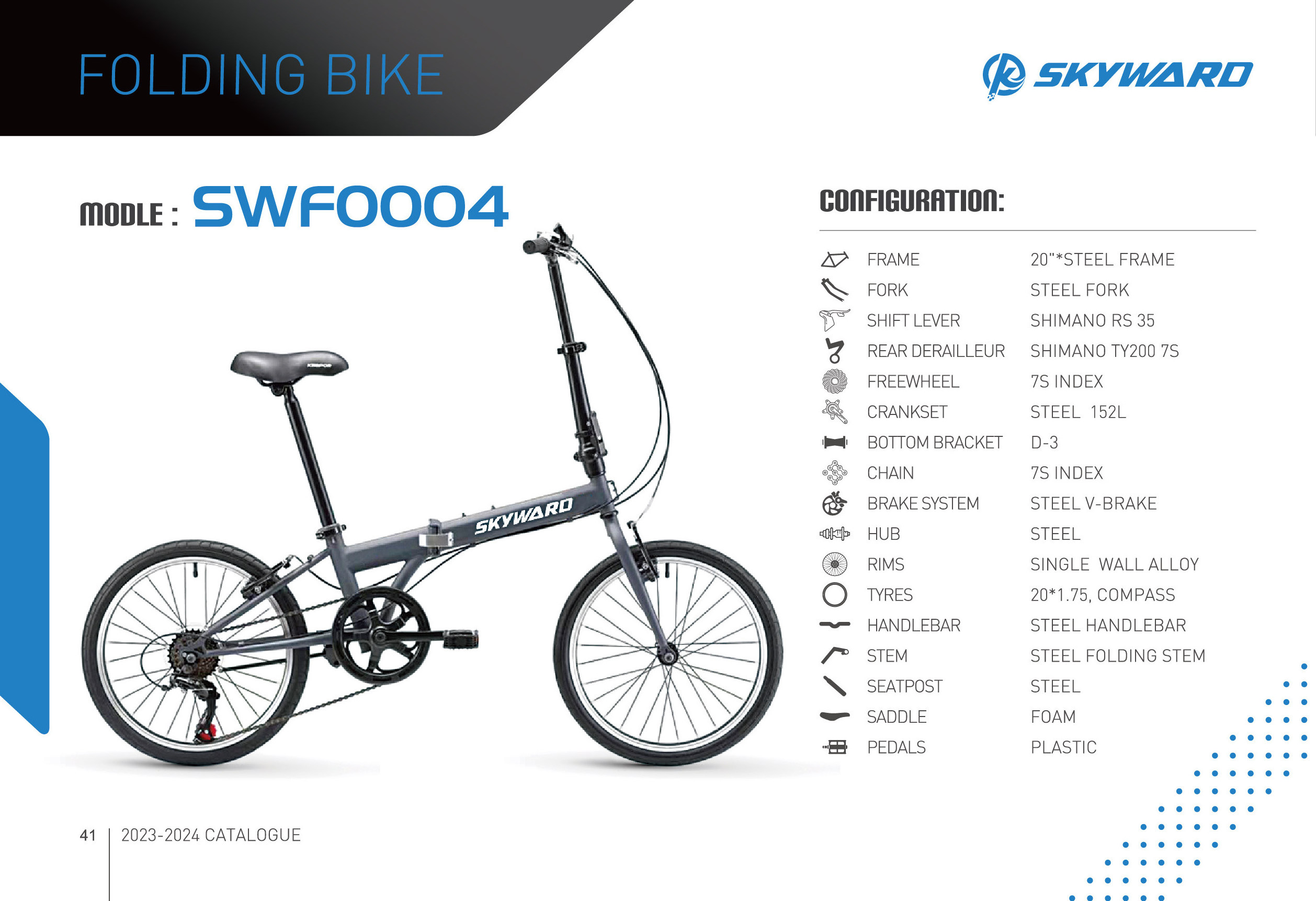 Professional Manufacture 20 inch steel frame folding e bikes for street cycling