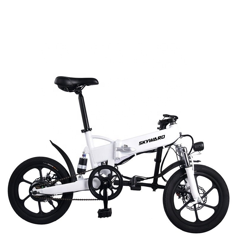 Durable Dual Motors Front And Rear v-Brake 16 Inch Bicycle Electric Folding Bike For Adult