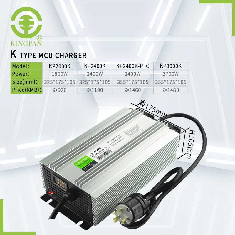 2KW KC CE certificated 60V 25A 72V 20A Lifepo4 li-ion lithium battery charger 48V 30A for electric motorcycle scooter