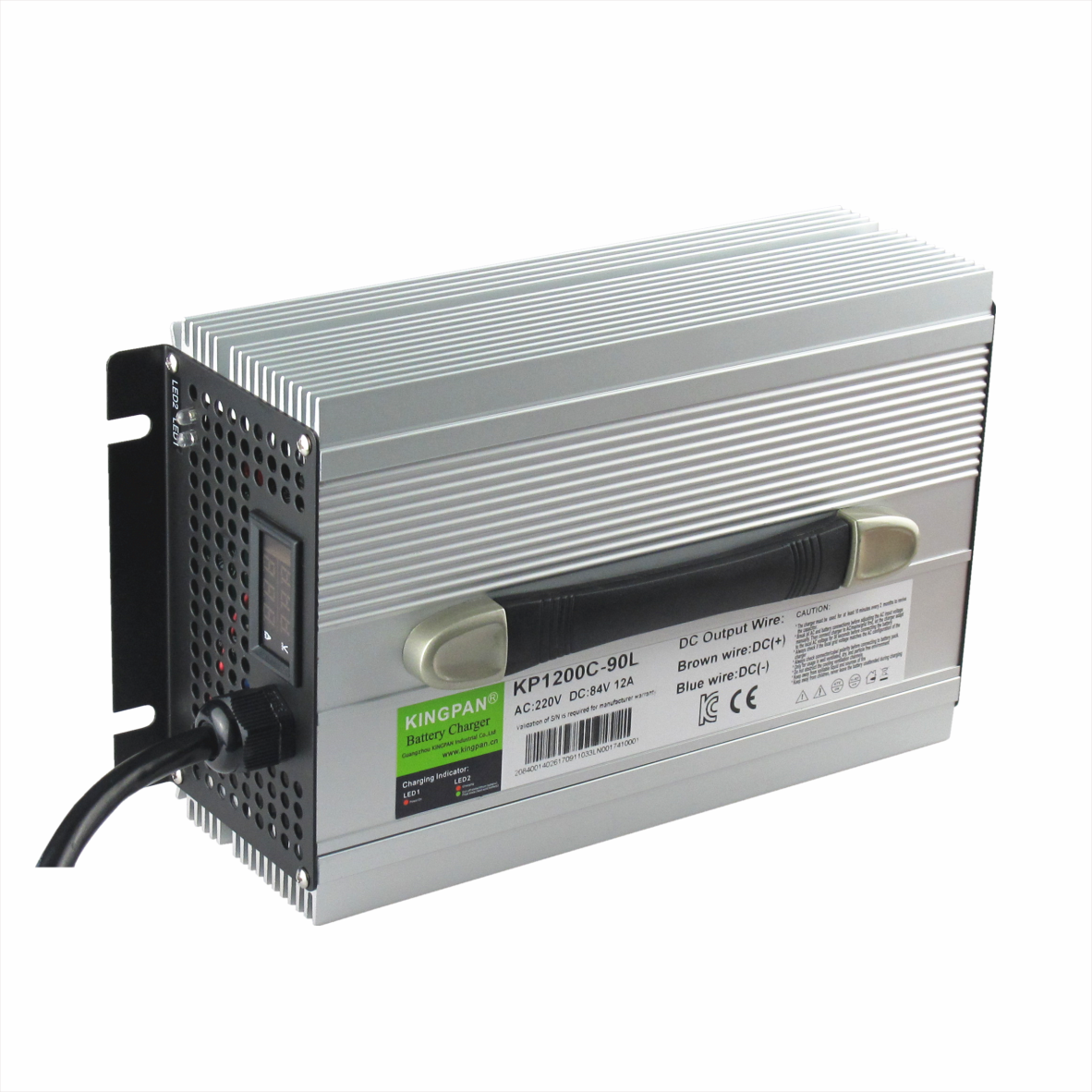 Kingpan 1200W 48V 30A 60V 25A 72V 20A automatic li-ion lead acid battery charger for electric forklift