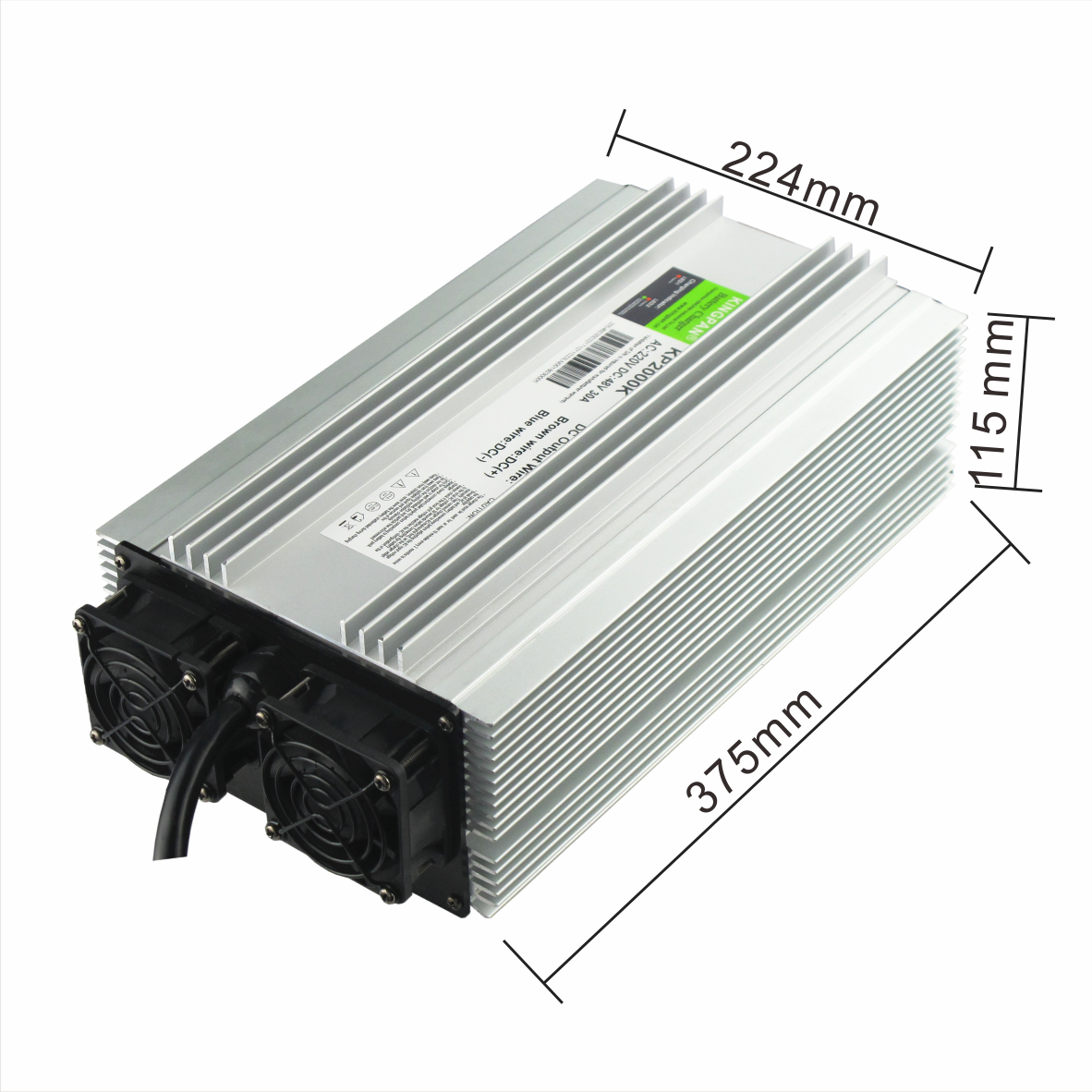 2KW KC CE certificated 60V 25A 72V 20A Lifepo4 li-ion lithium battery charger 48V 30A for electric motorcycle scooter