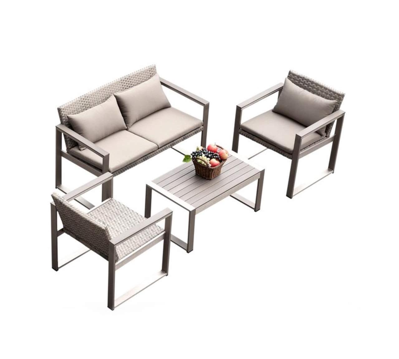 7 Pieces Rattan outdoor sofa grey rattan wicker sectional garden sofas outdoor garden patio furniture morden furniture outdoor