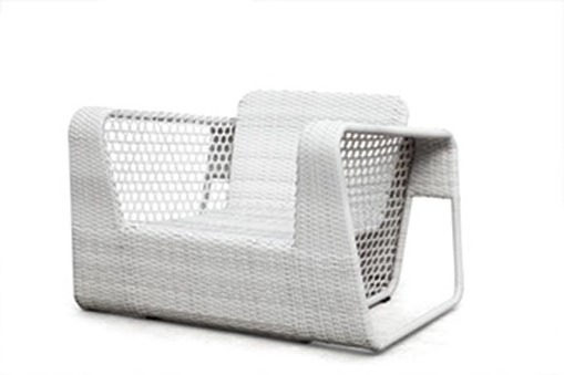 Darlene All weather Hotel Leisure modern Patio white wicker lounge royal garden sofa furniture rattan Outdoor furniture