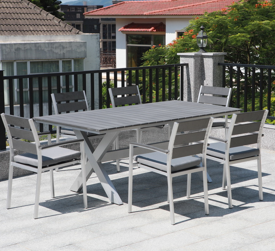 Garden Rattan Furniture Cube Garden Set Aluminum Outdoor Furniture Dining Plastic wood Cube Hotel Holiday Garden Furniture