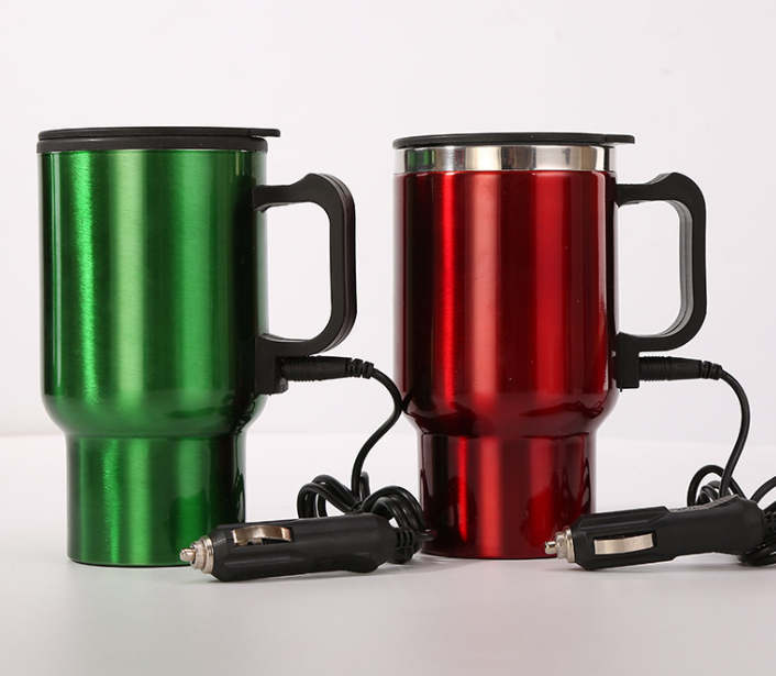 Hot Selling 16oz Plug In Warmer Travel Mug Electric Coffee Mug with Car Plug usb heated thermos mug