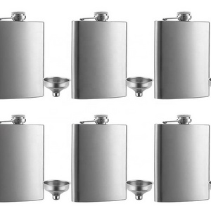 Hot Selling 8oz Hip Flask Funnel Set Stainless Steel mini flask Rust and Leakage Proof Discreet Alcohol Canteen