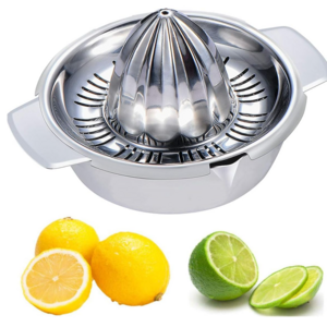 Citrus Lemon Orange Grapefuit Juicer Manual Squeezer Stainless Steel 304 Robust Hand Juicer Reamer Rotation Press with Strainer