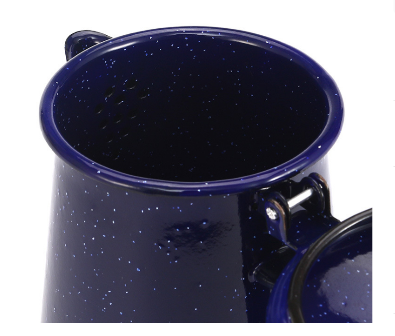 Hot Sale 6 cups Outdoors Enamel Coffee Pot to Store Hot Coffee Teapot for Camping & Farmhouse