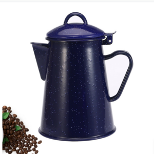 Hot Sale 6 cups Outdoors Enamel Coffee Pot to Store Hot Coffee Teapot for Camping & Farmhouse