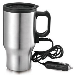 Hot Selling 16oz Plug In Warmer Travel Mug Electric Coffee Mug with Car Plug usb heated thermos mug