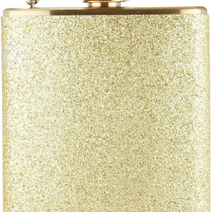 Hot Selling 6oz Stainless Steel Glitter Flask Hip flask Gifts for Women Hidden Alcohol Barware Whiskey Flask