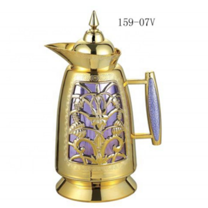 Hot Selling 1L Golden Arabic Style Vacuum Coffee Flask Thermos Kettle Glass Inner Vacuum Flask Arabic Coffee Pot Thermos