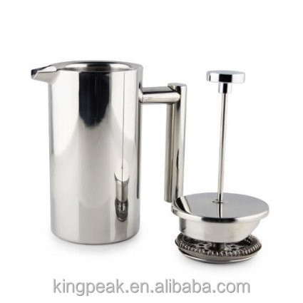 Hot Sale French Press Coffee Maker 304 Grade Stainless Steel Insulated Coffee Press Double Wall Metal Insulated Tea Makers