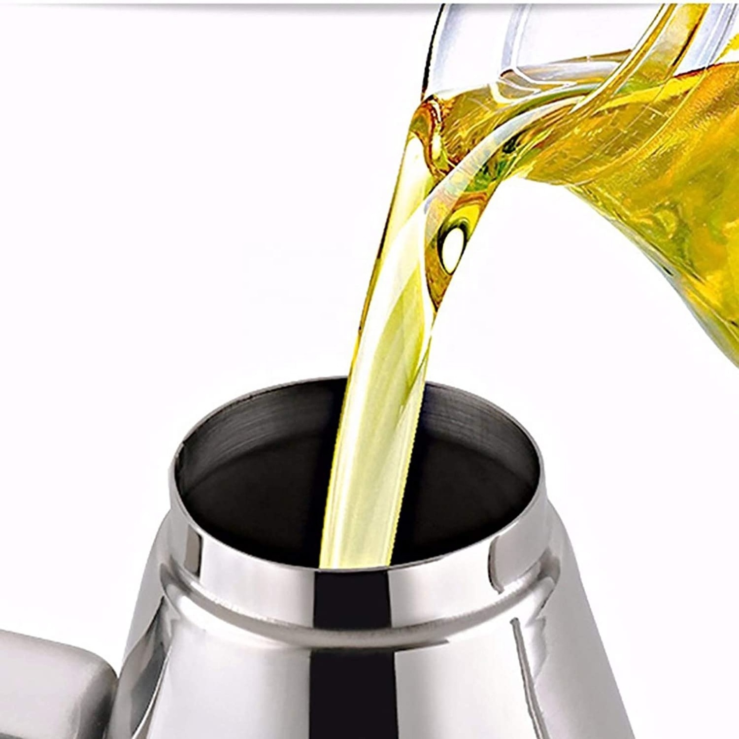 Hot Sale 34OZ Olive Oil Vinegar Soy Sauce Drip Free Dispenser Stainless Steel Oil Bottle Olive Oil Can Storage Container