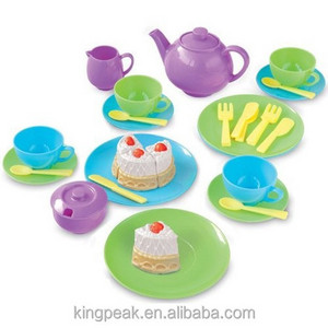 Hot Selling Kids unbreakable tea set Children Pretend Tea toy Set plastic toy tea set