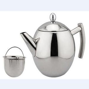 Hot Selling Stainless Steel Tea Pot With Removable Infuser For Loose Leaf and Tea Bag Polished Stainless Steel tea maker