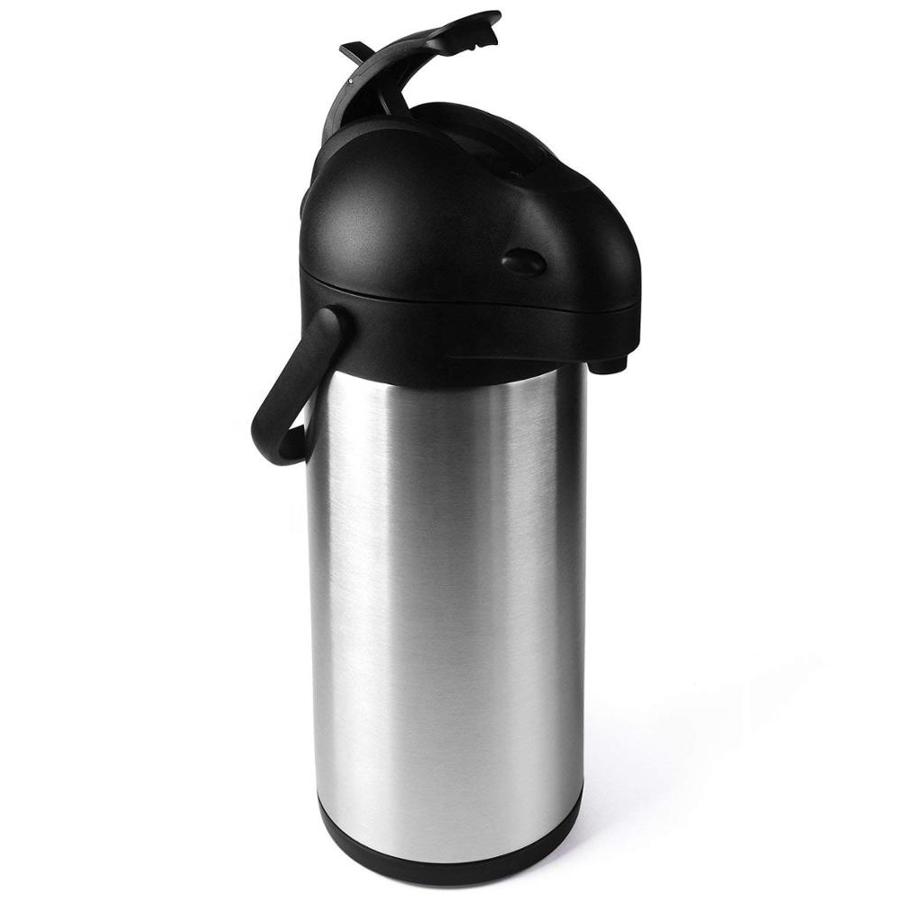 Hot Selling Airpot Coffee Dispenser with Pump Insulated Stainless Steel Coffee Carafe Thermal Beverage Dispenser