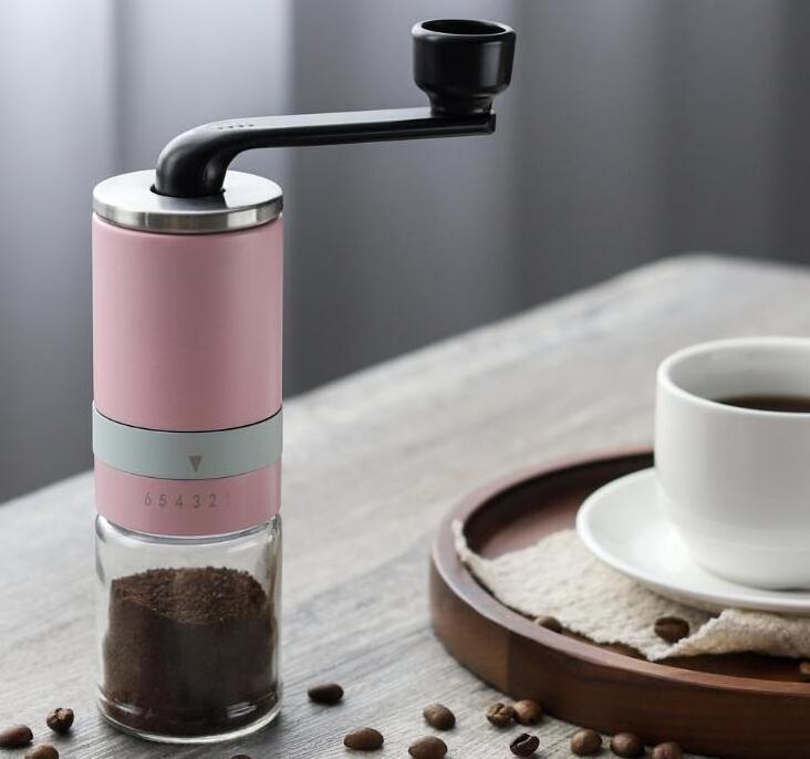 New Manual Coffee Grinder with Adjustable Setting Small Hand Coffee Grinder Ultra Fine for Espresso at Home Morning Coffee