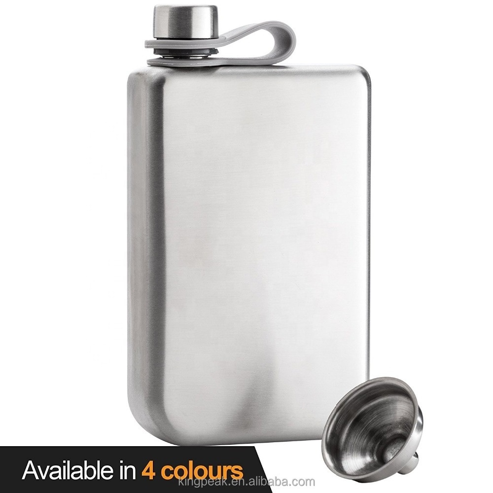 Hot Selling 8oz Hip Flask Funnel Set Stainless Steel mini flask Rust and Leakage Proof Discreet Alcohol Canteen