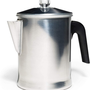 Hot Sale Aluminum Stove Top Percolator Maker Durable Brew Coffee On Stovetop camping Coffee Pot coffee Percolator