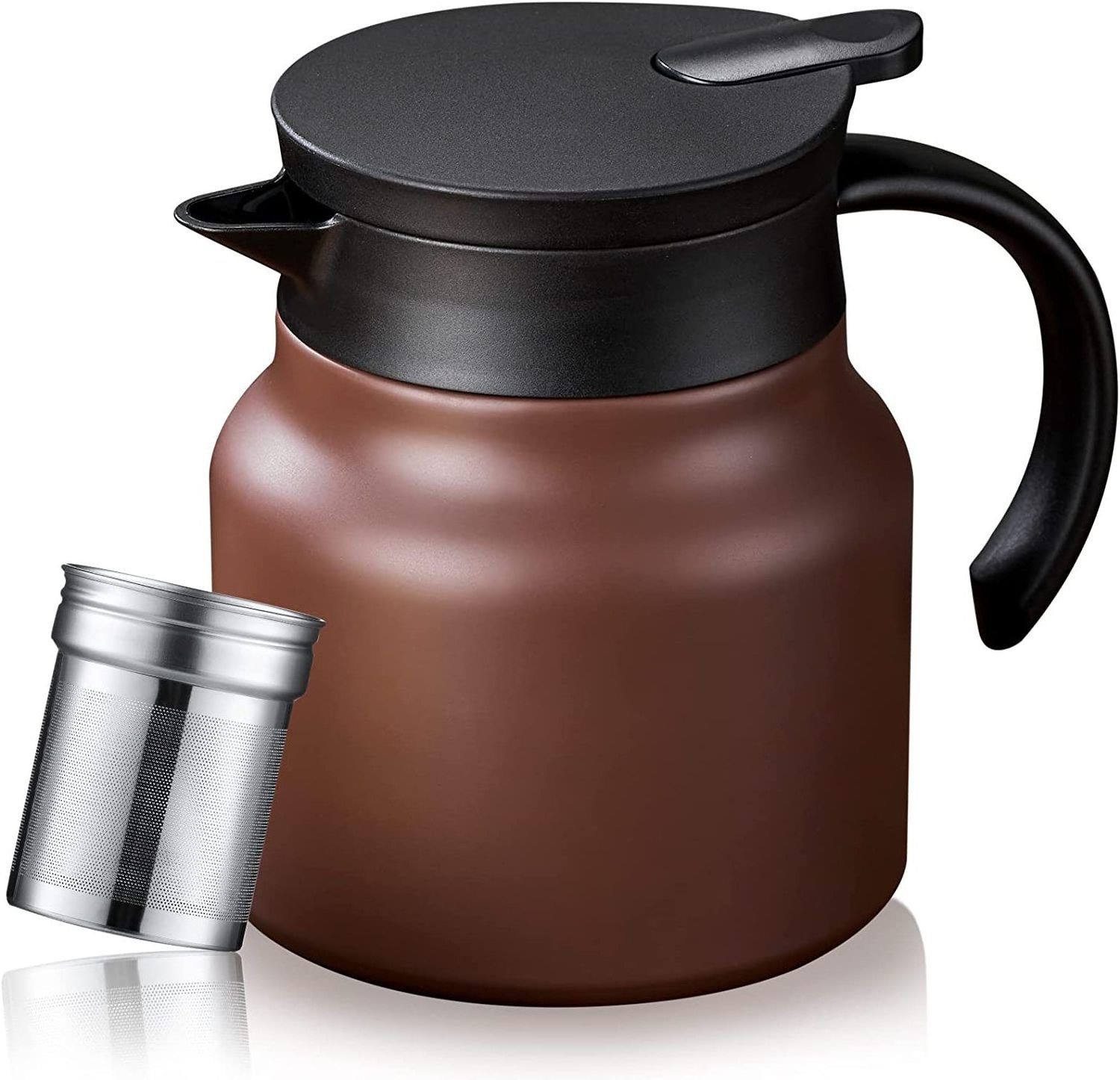 Hot Sale Thermal Coffee Carafe Tea Pot with Ceramic Liner 27 OZ Small Coffee Thermos Travel Double Wall Insulated Coffee Pitcher