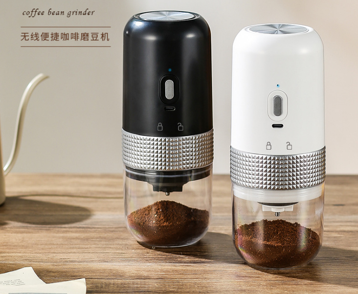 Electric Camping outdoor Burr Small Cordless Coffee Grinder Mini with Multi Grind Setting Portable Automatic Coffee Bean Grinder