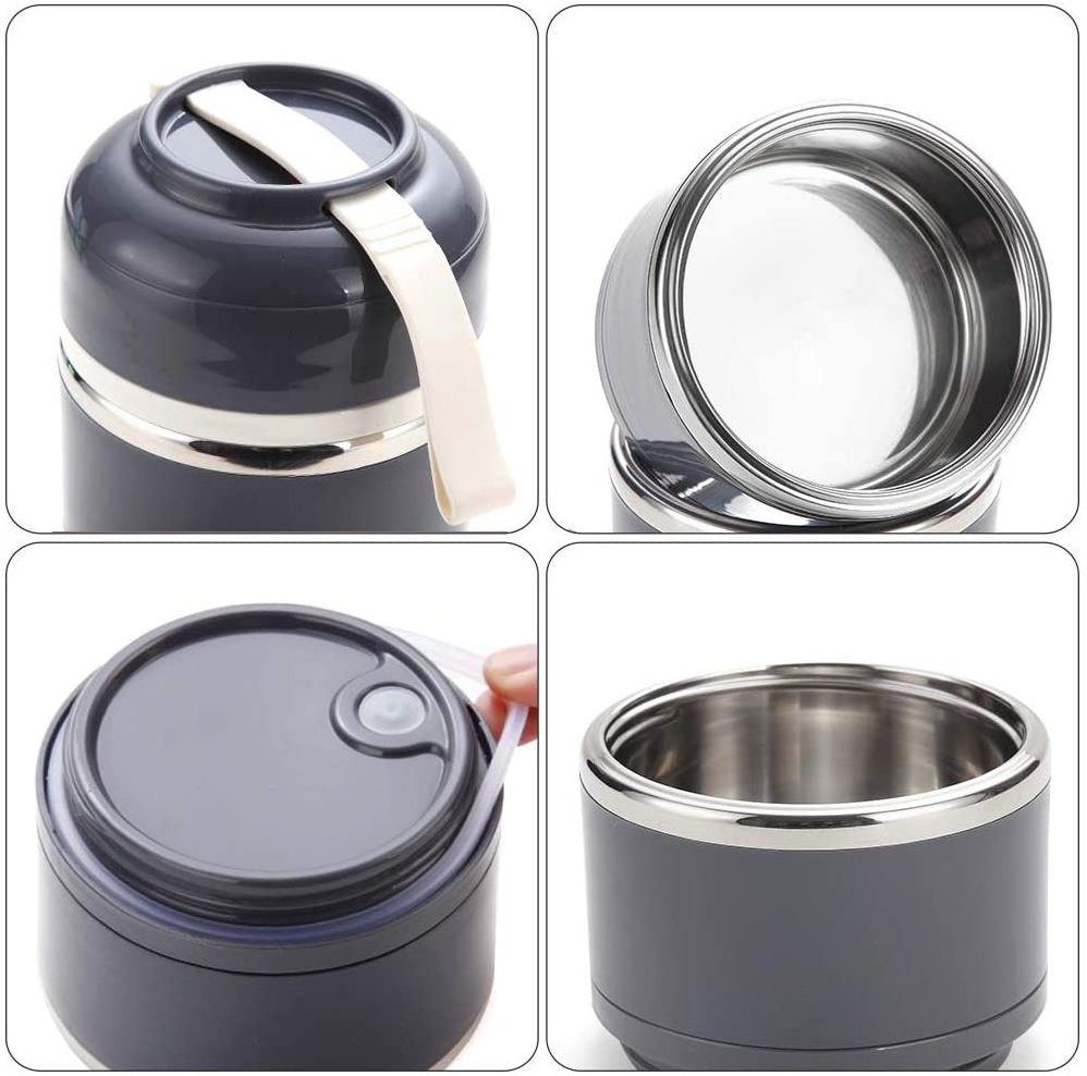 Stackable Bento Lunch Box container with bag Stainless Steel Thermal Compartment Multi-layered Insulated Bento Box Tower